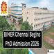 BIHER Chennai PhD Admission 2026 Begins @bharathuniv.ac.in; Apply by March 30
